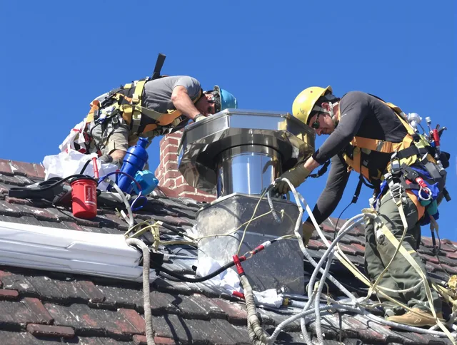 Protective chimney cap installed by Glendale Chimney Sweep in Glendale, CA