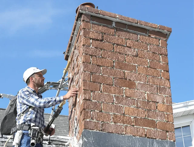 Brickwork for a chimney rebuild by Glendale Chimney Sweep in Glendale, CA