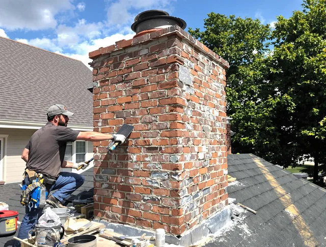Completed chimney rebuild by Glendale Chimney Sweep in Glendale, CA