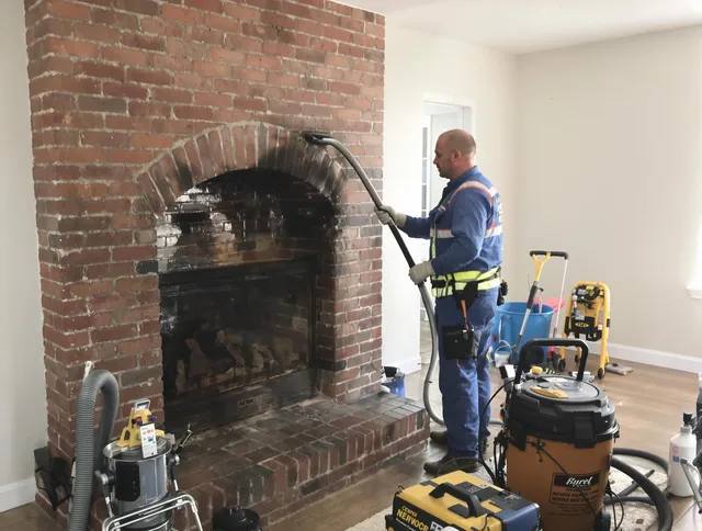 Glendale Chimney Sweep expert performing detailed chimney sweep in Glendale, CA