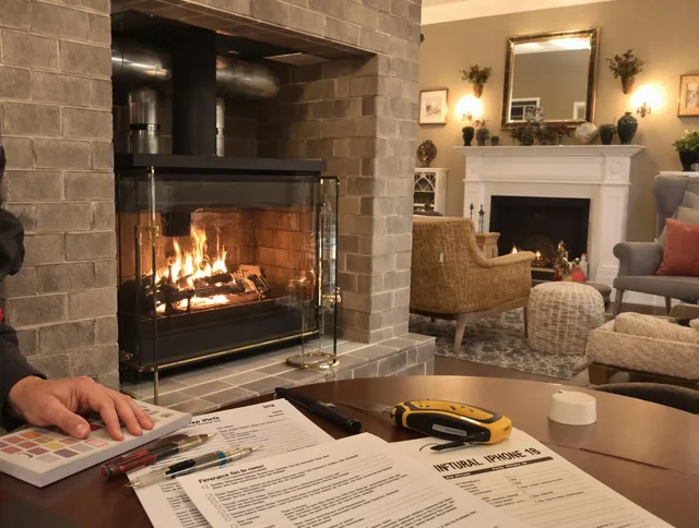 Glendale Chimney Sweep verifying fireplace safety measures in Glendale, CA